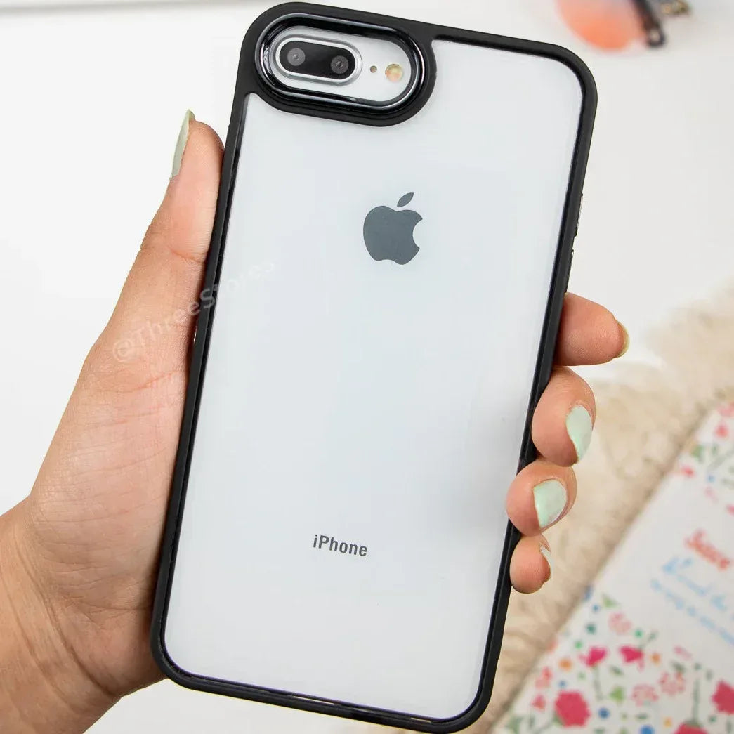 Skin Fashion Colored Frame Camera Case iPhone 7/8 Plus - Three