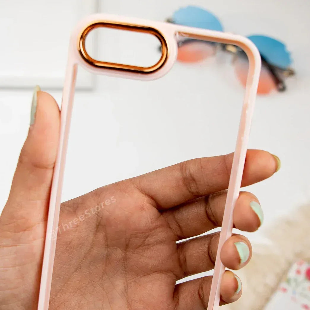 Skin Fashion Colored Frame Camera Case iPhone 7/8 Plus - Three