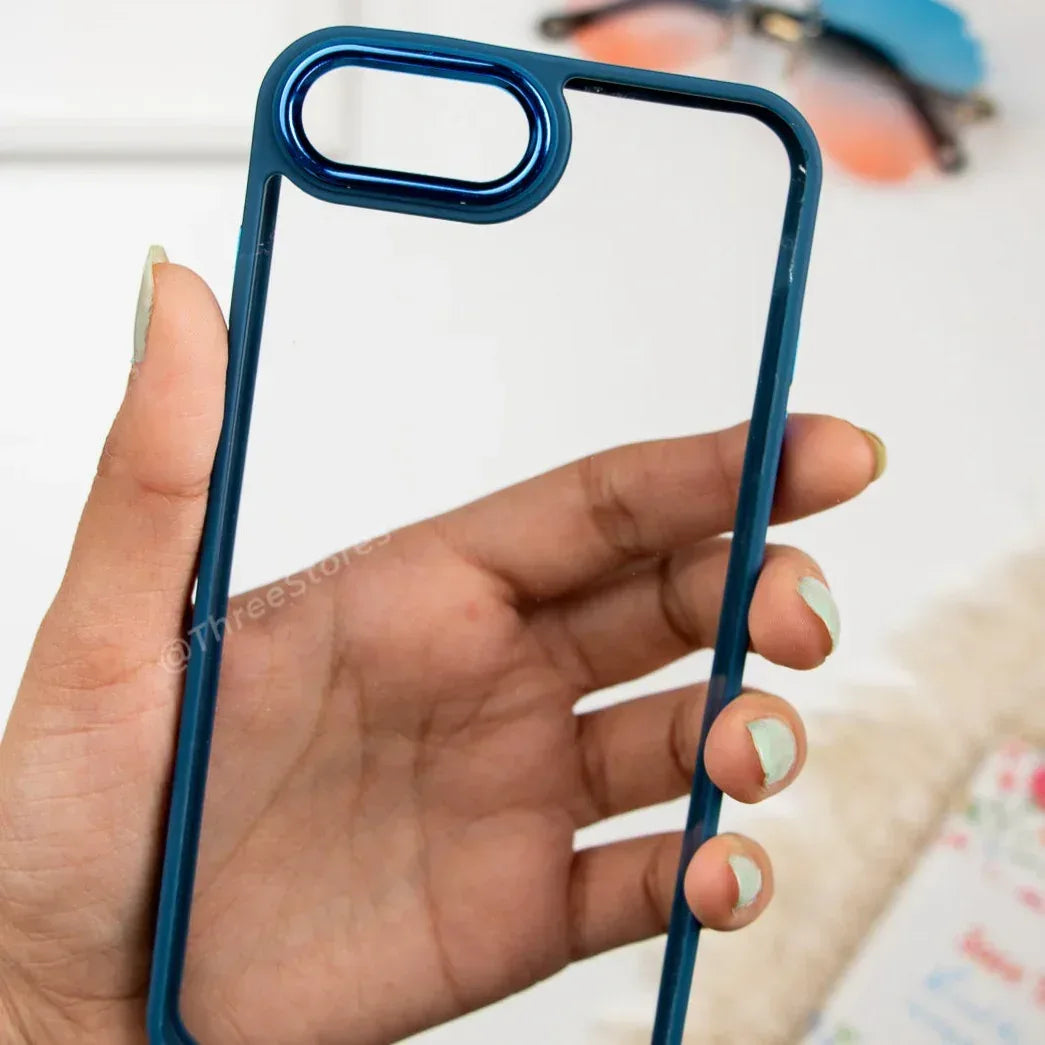 Skin Fashion Colored Frame Camera Case iPhone 7/8 Plus - Three