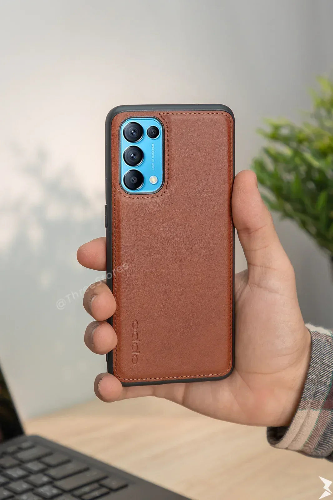 Cradle Leather Case Oppo Reno 5 - Three