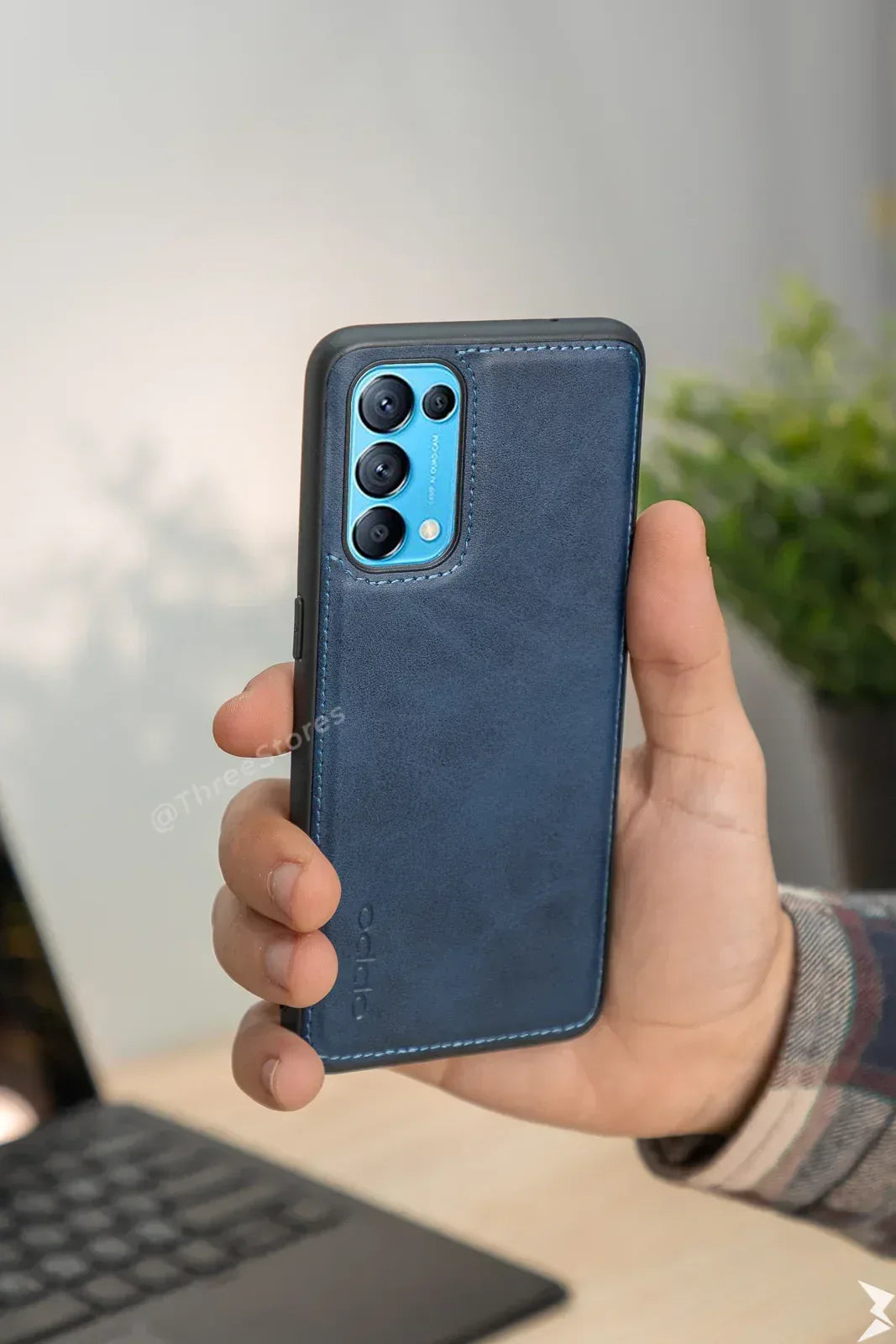 Cradle Leather Case Oppo Reno 5 - Three