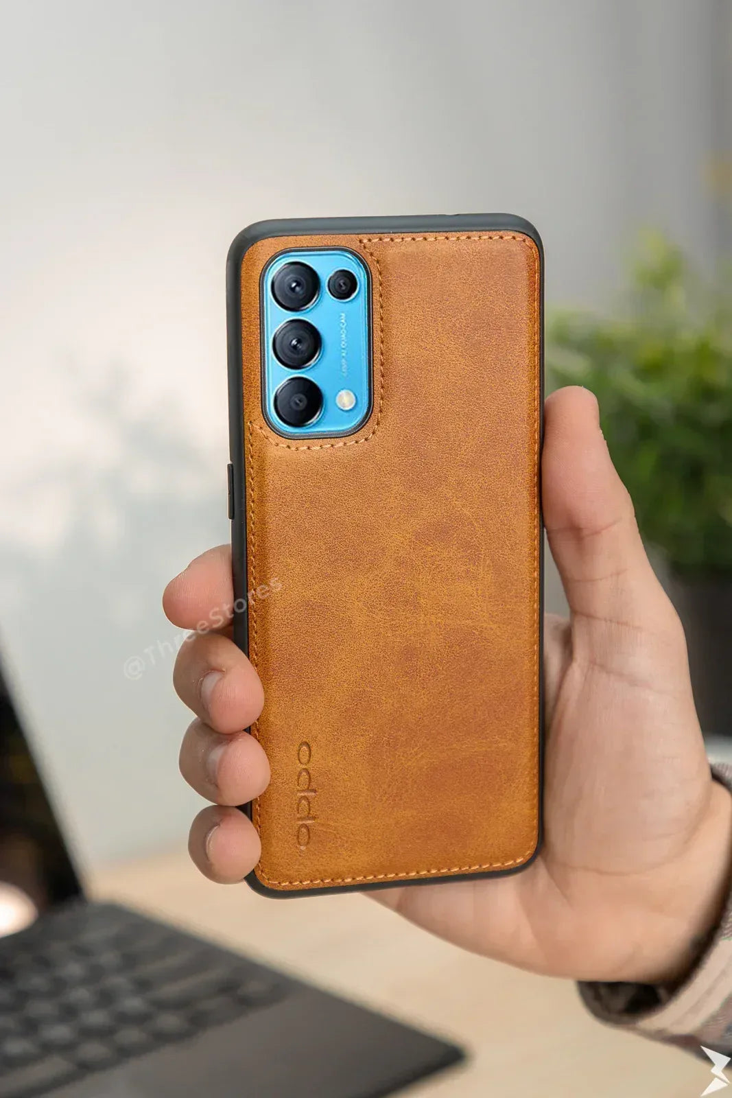 Cradle Leather Case Oppo Reno 5 - Three