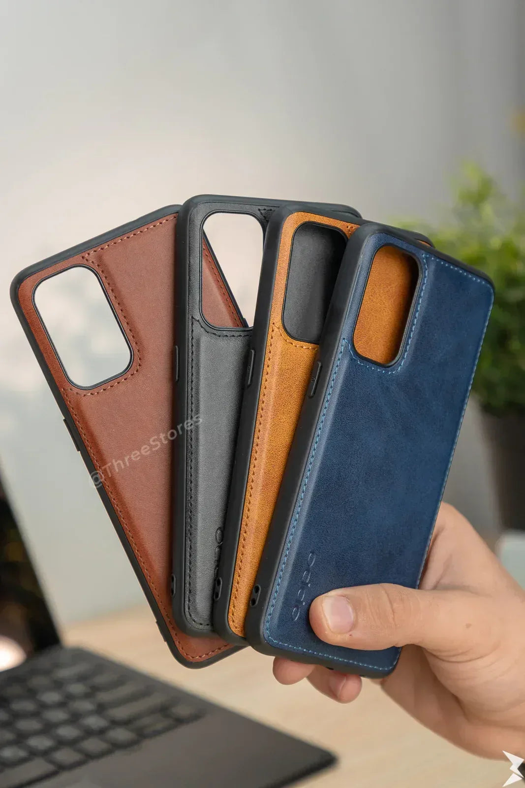 Cradle Leather Case Oppo Reno 5 - Three