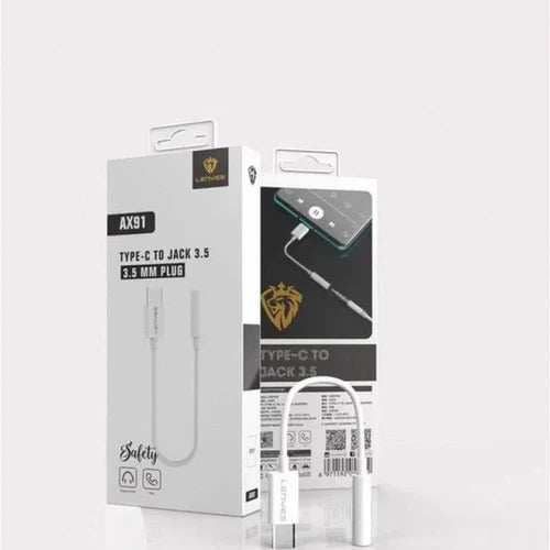 Lenyes Type-C to 3.5mm HiFi Audio Adapter AX91