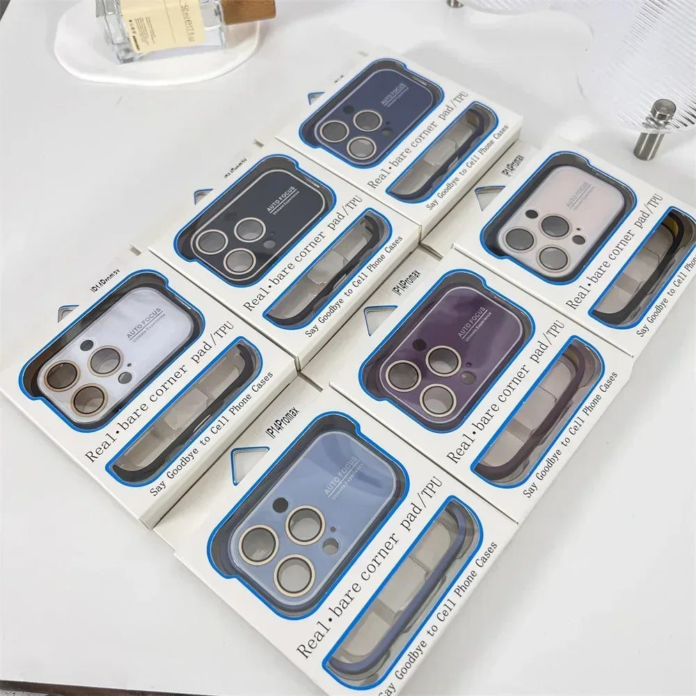 Corner Pad Glass Frameless Case iPhone 14 Pro Max - Three