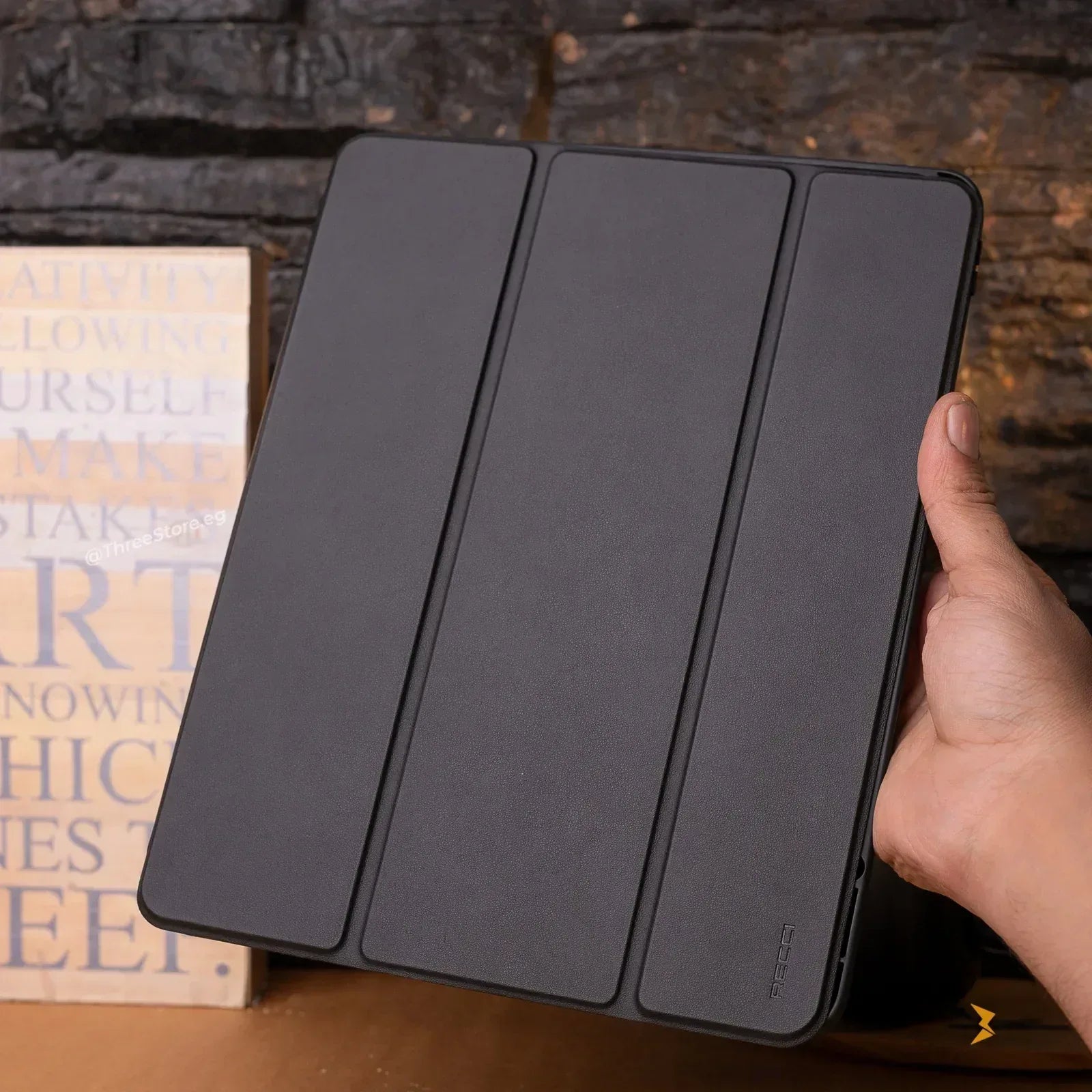 Recci Flip Leather Case iPad 12.9 - Three