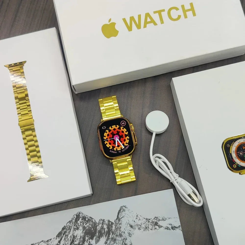 S8 Golden Apple Watch Ultra - Three