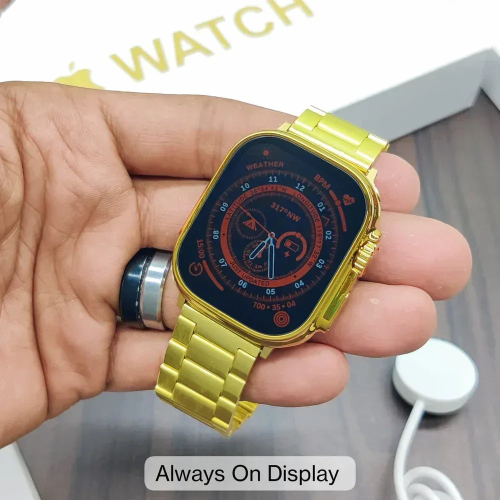 S8 Golden Apple Watch Ultra - Three