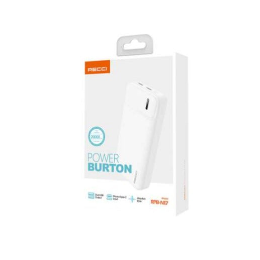 Recci Burton Power Bank 20000 mah 4 Ports RPB-N17C
