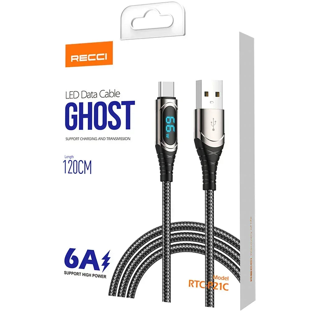 Recci Ghost Led Data Cable RTC-P21C - Three