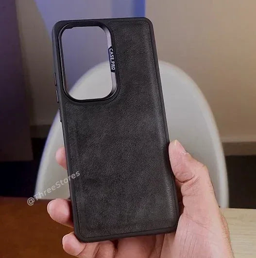 Black Leather Case Oppo Reno 11 - Three