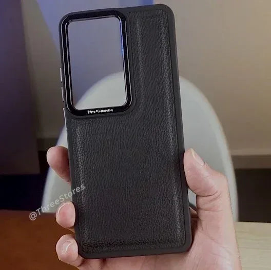 Black Leather Case Oppo Reno 11F - Three