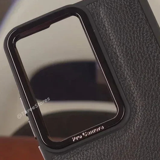 Black Leather Case Oppo Reno 11F - Three