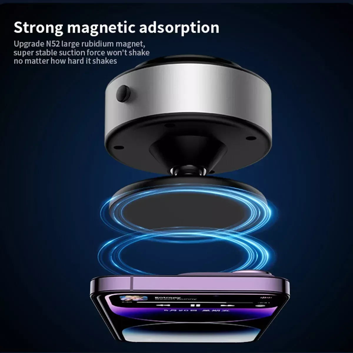 Green Vacuum Suction Phone Holder - Three