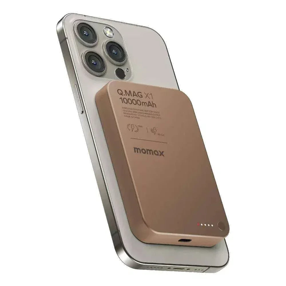 Momax Q.Mag X1 Magnetic Wireless Power Bank 10000mAh - Three