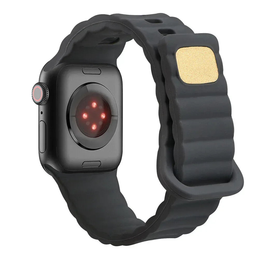 Buckle Soft Silicone Band For Apple Watch - Three