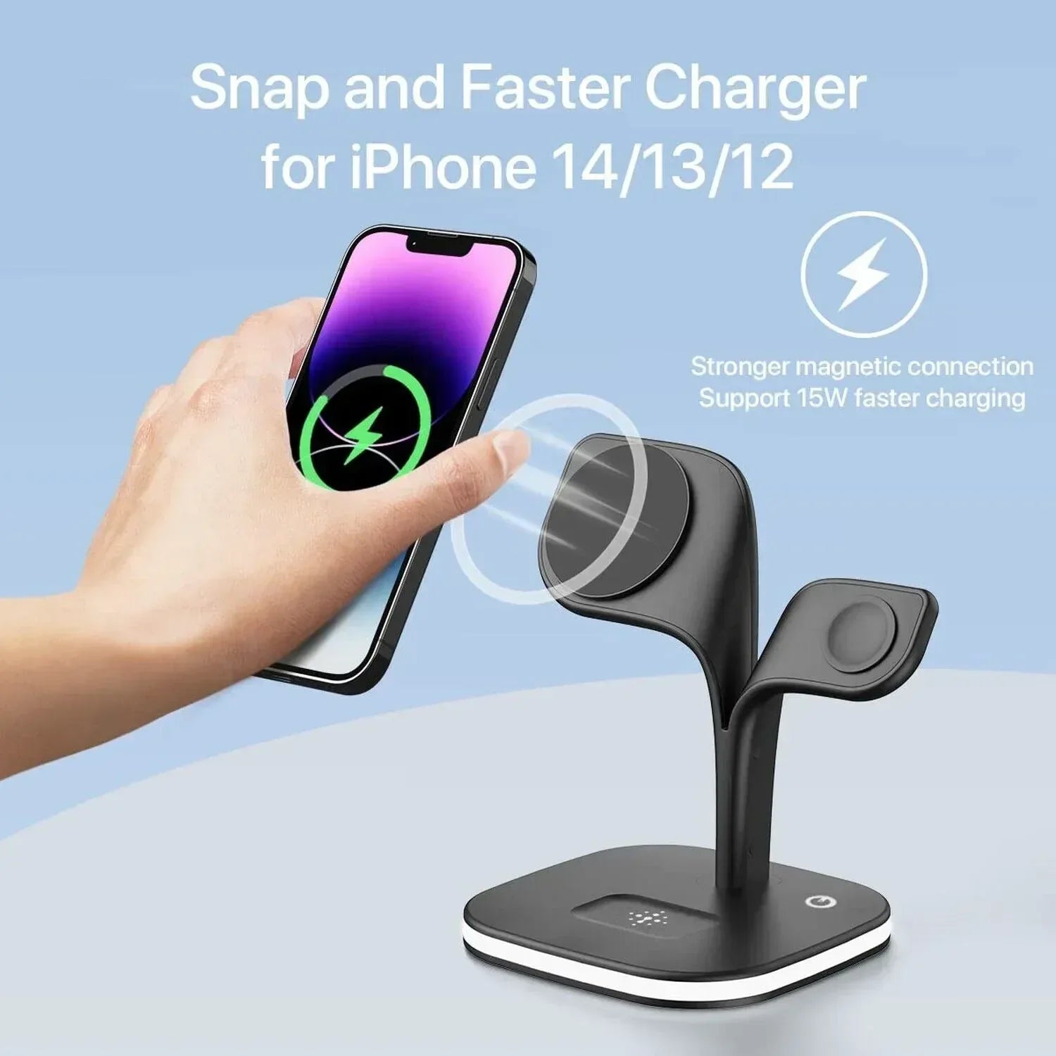 Bloom 5 in 1 Wireless Charging Station - Three