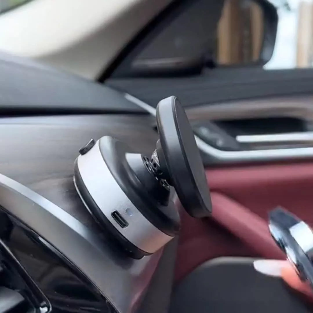 Green Vacuum Suction Phone Holder