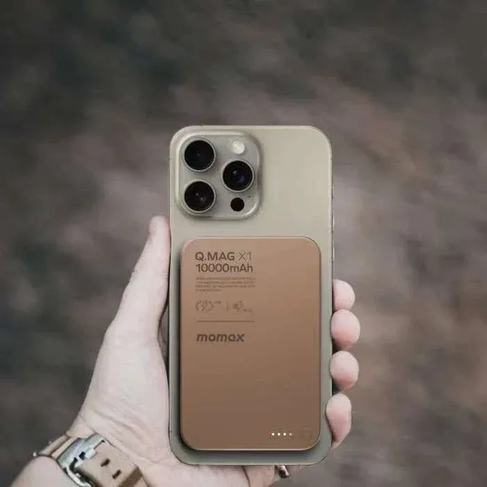 Momax Q.Mag X1 Magnetic Wireless Power Bank 10000mAh - Three