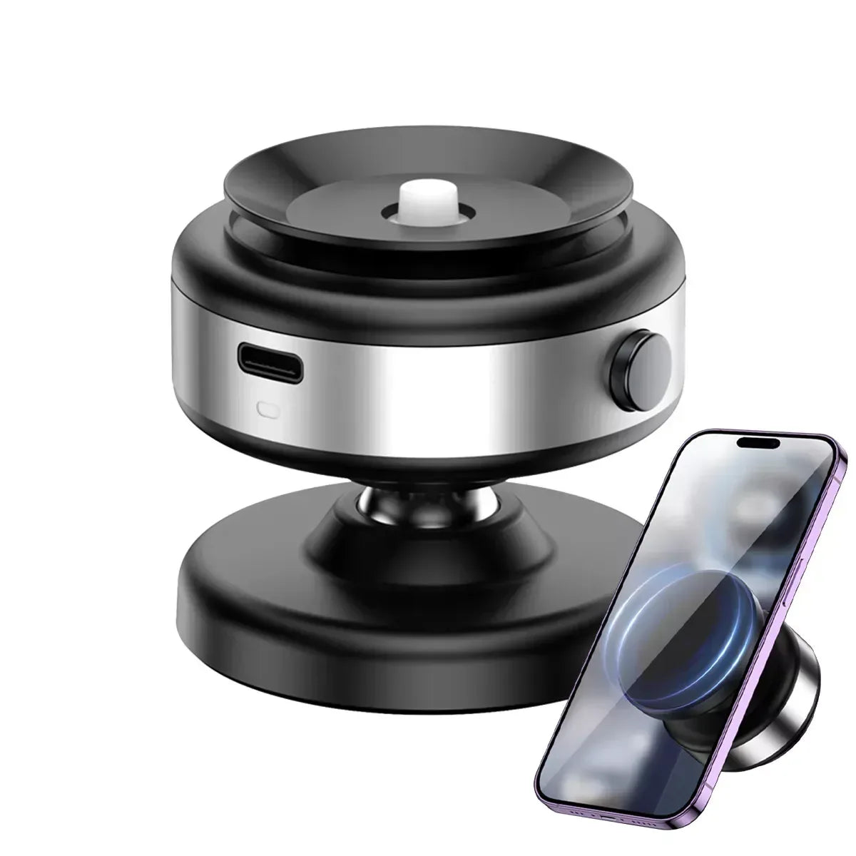 Green Vacuum Suction Phone Holder - Three