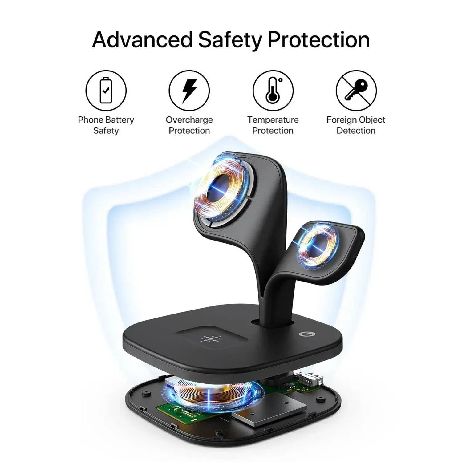 Bloom 5 in 1 Wireless Charging Station - Three