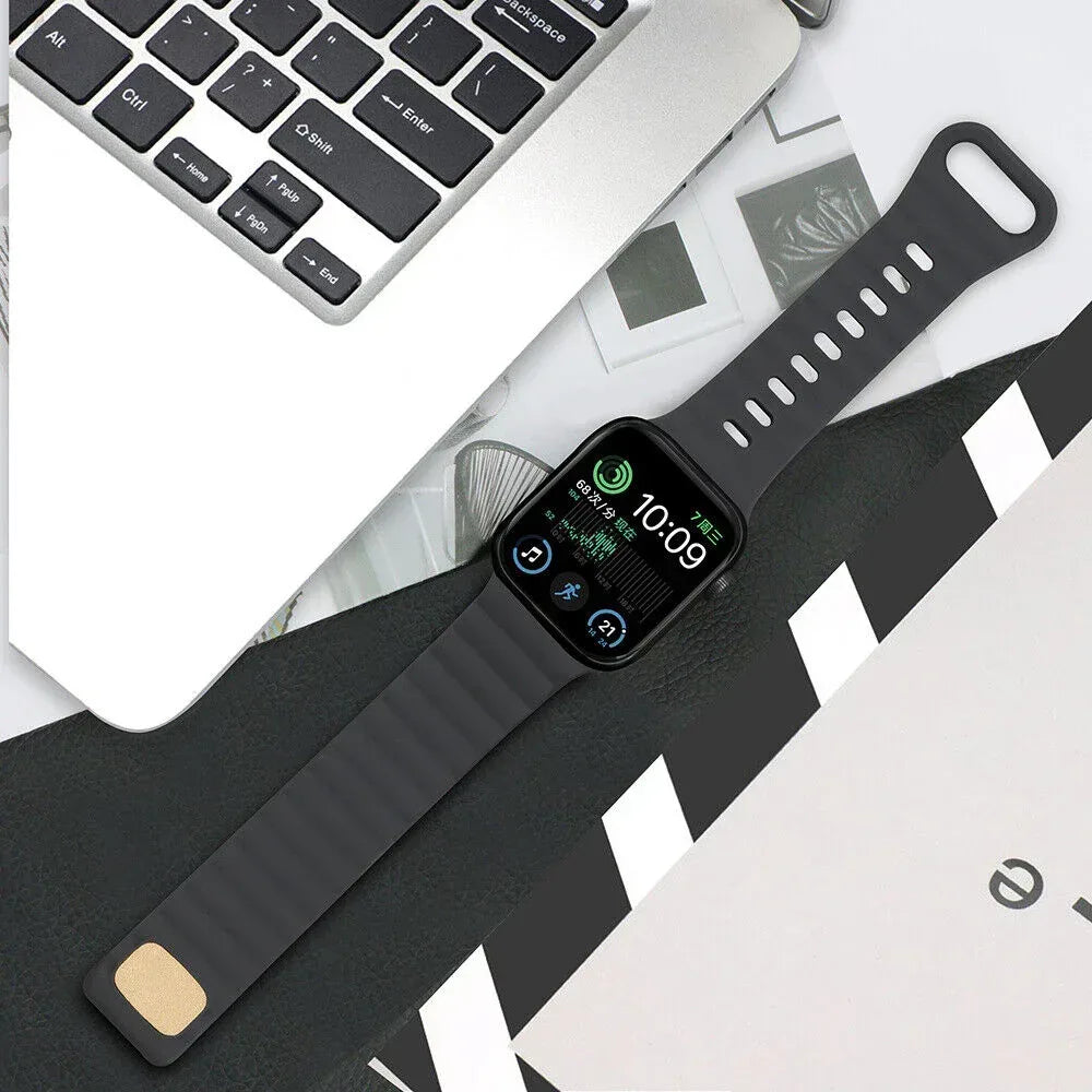 Buckle Soft Silicone Band For Apple Watch - Three