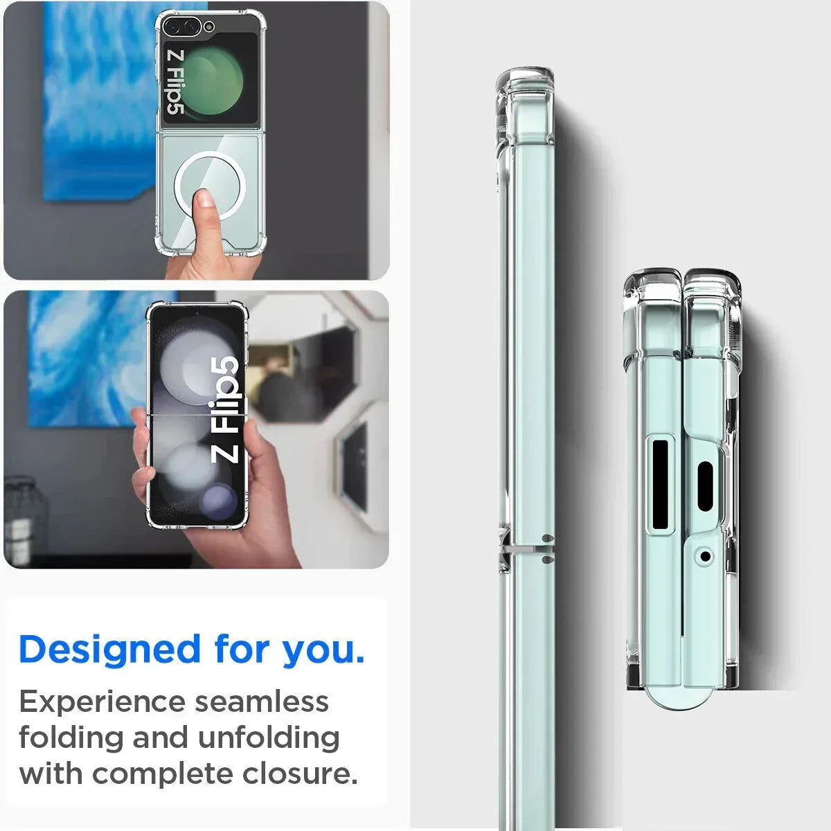 Transparent Magsafe Case Samsung Z Flip 5 - Three