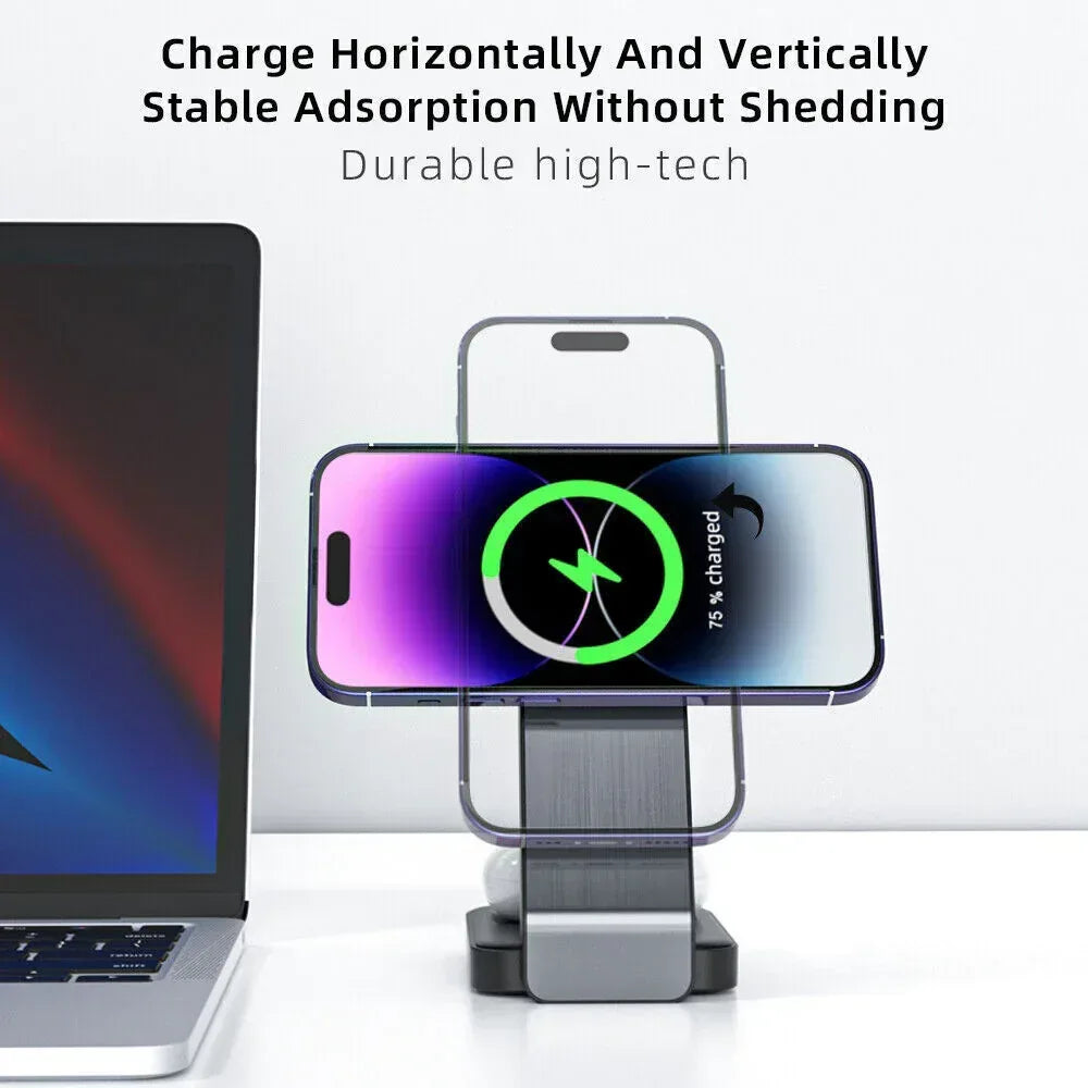 3 in 1 Foldable Wireless Charging Station - Three