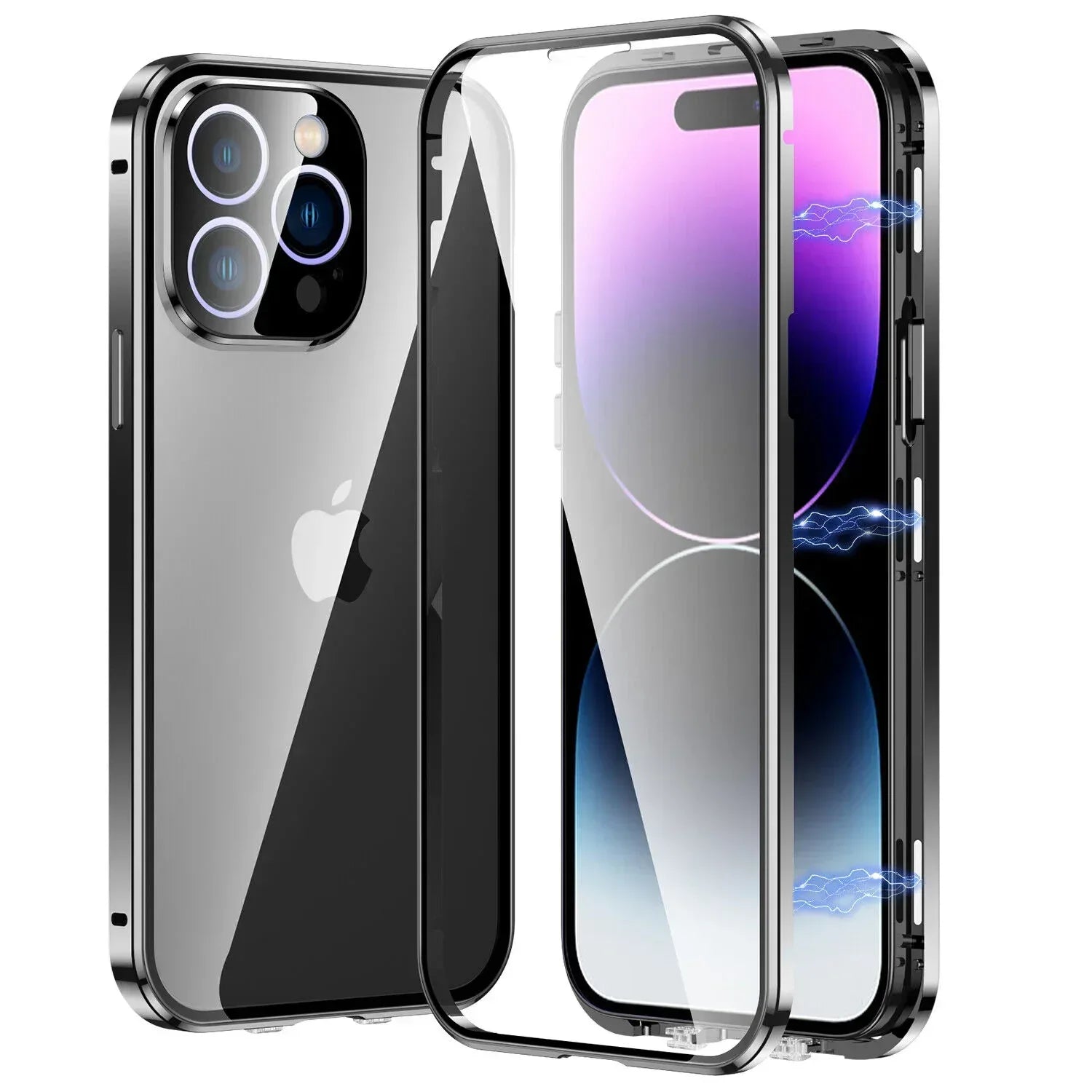 Full Body Metal Camera Protection Case iPhone 12 Pro Max - Three