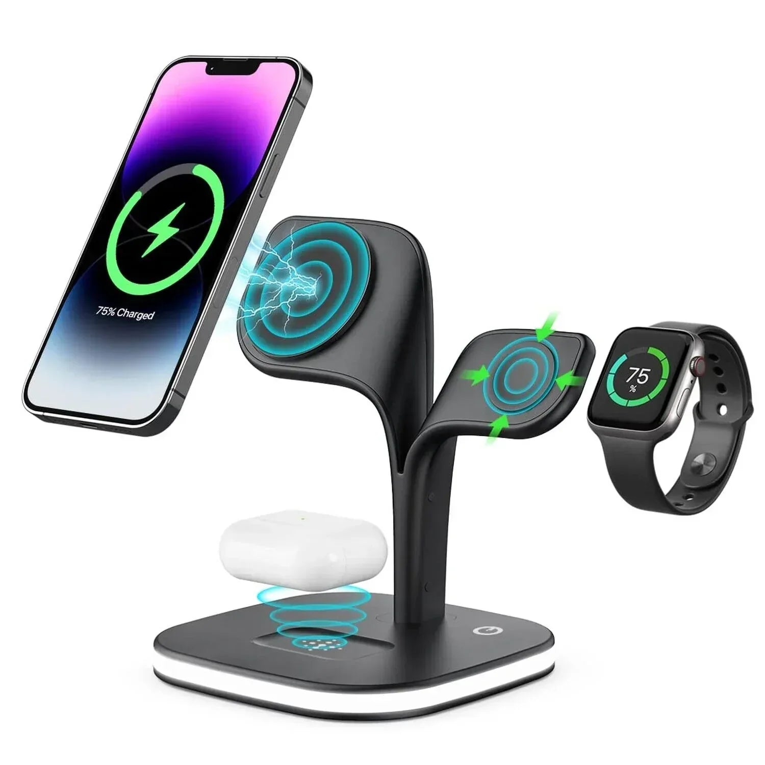 Bloom 5 in 1 Wireless Charging Station - Three