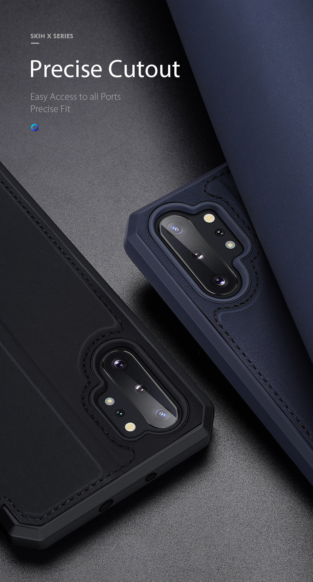 Dux Skin X Series Magnetic Flip Case Samsung Note 10 Plus
