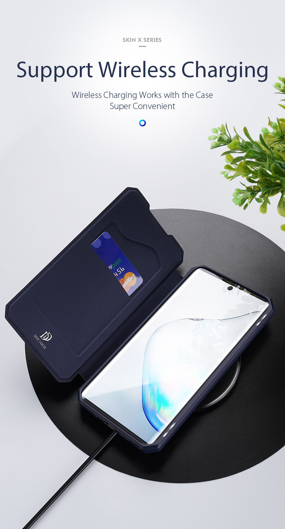 Dux Skin X Series Magnetic Flip Case Samsung Note 10 Plus