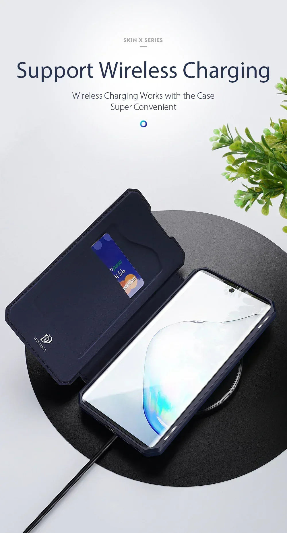 Dux Skin X Series Magnetic Flip Case Samsung Note 10 Plus - Three