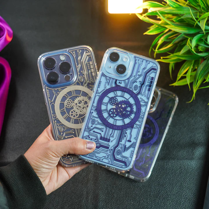 Transparent Mechanical Watch Case iPhone 14 Plus