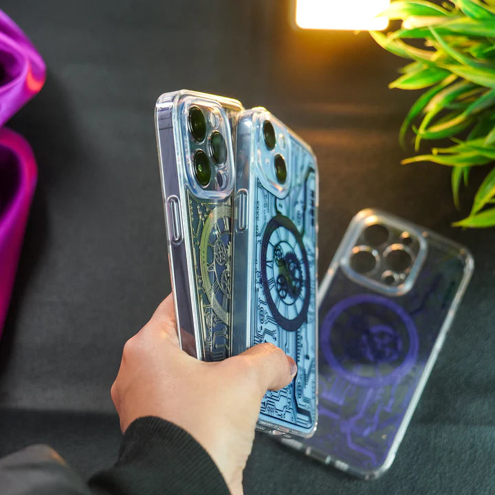 Transparent Mechanical Watch Case iPhone 14 Plus