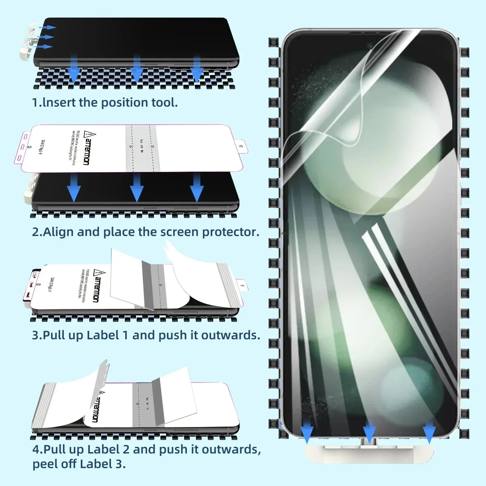 360 Screen Protector Samsung Z Flip 4 - Three