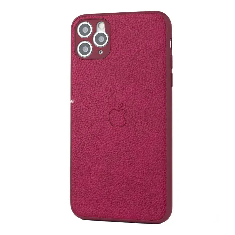 Slim Leather Camera Protection Case iPhone 11 Pro Max - Three