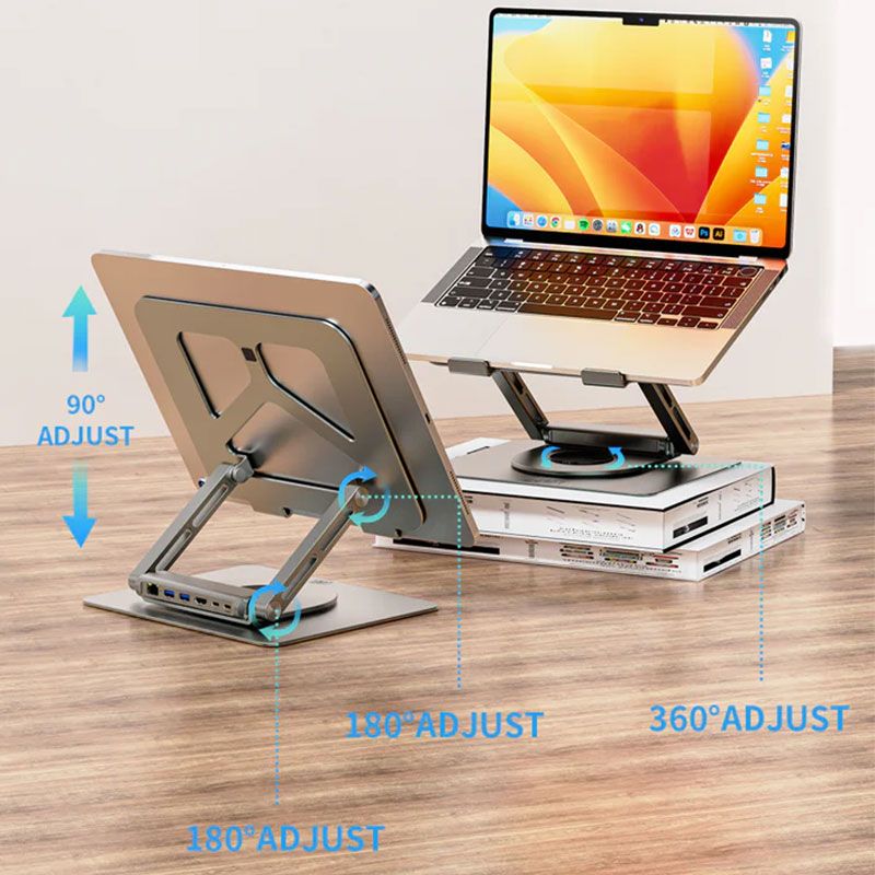 Lanex 6 IN 1 Dock Station for laptop and MacBook LH11