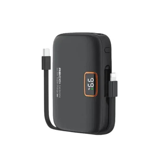 Recci Genius 10000 mAh Fast Charging Power Bank RPB-P33 - Three