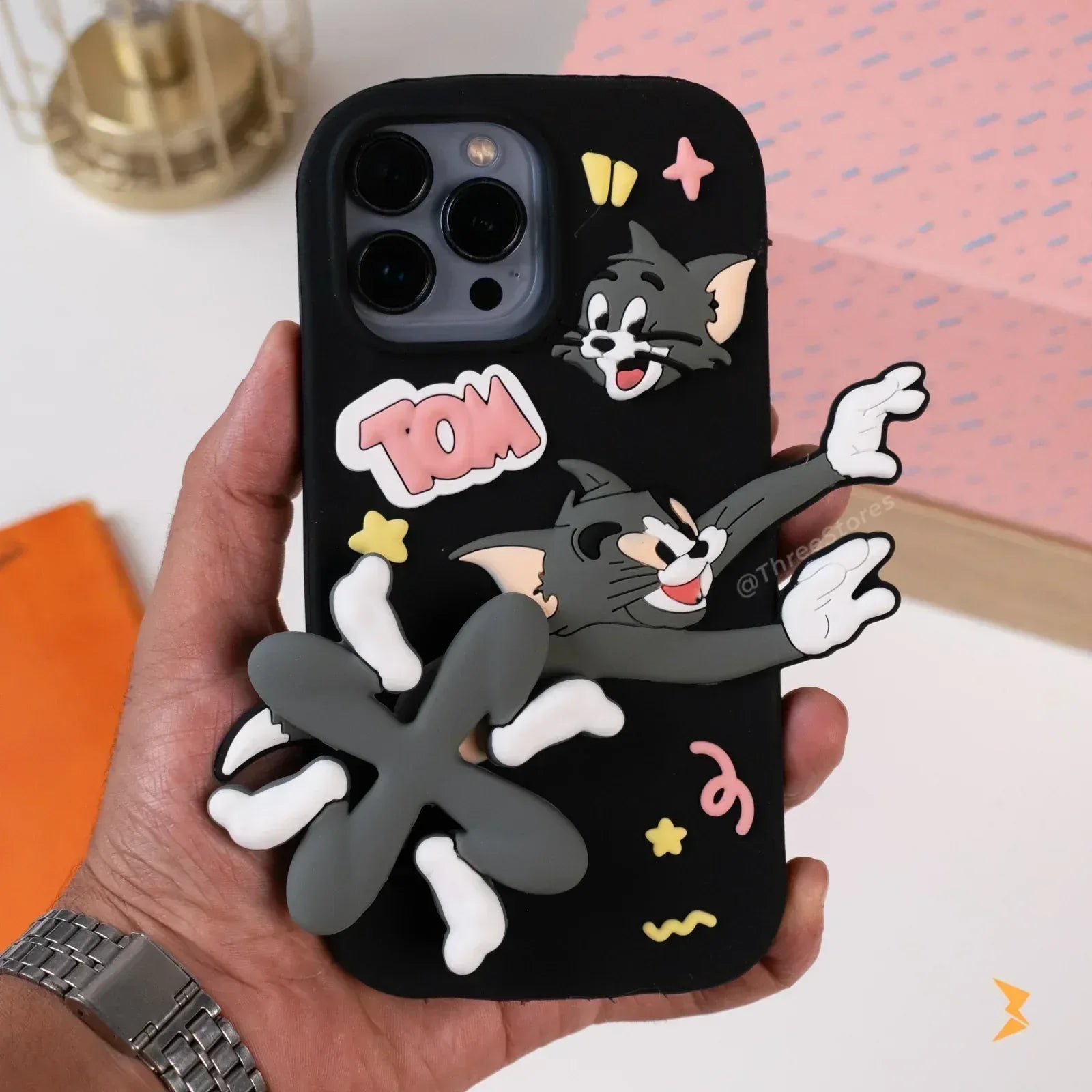 Run Tom & Jerry Silicone Case iPhone 14 Pro Max - Three