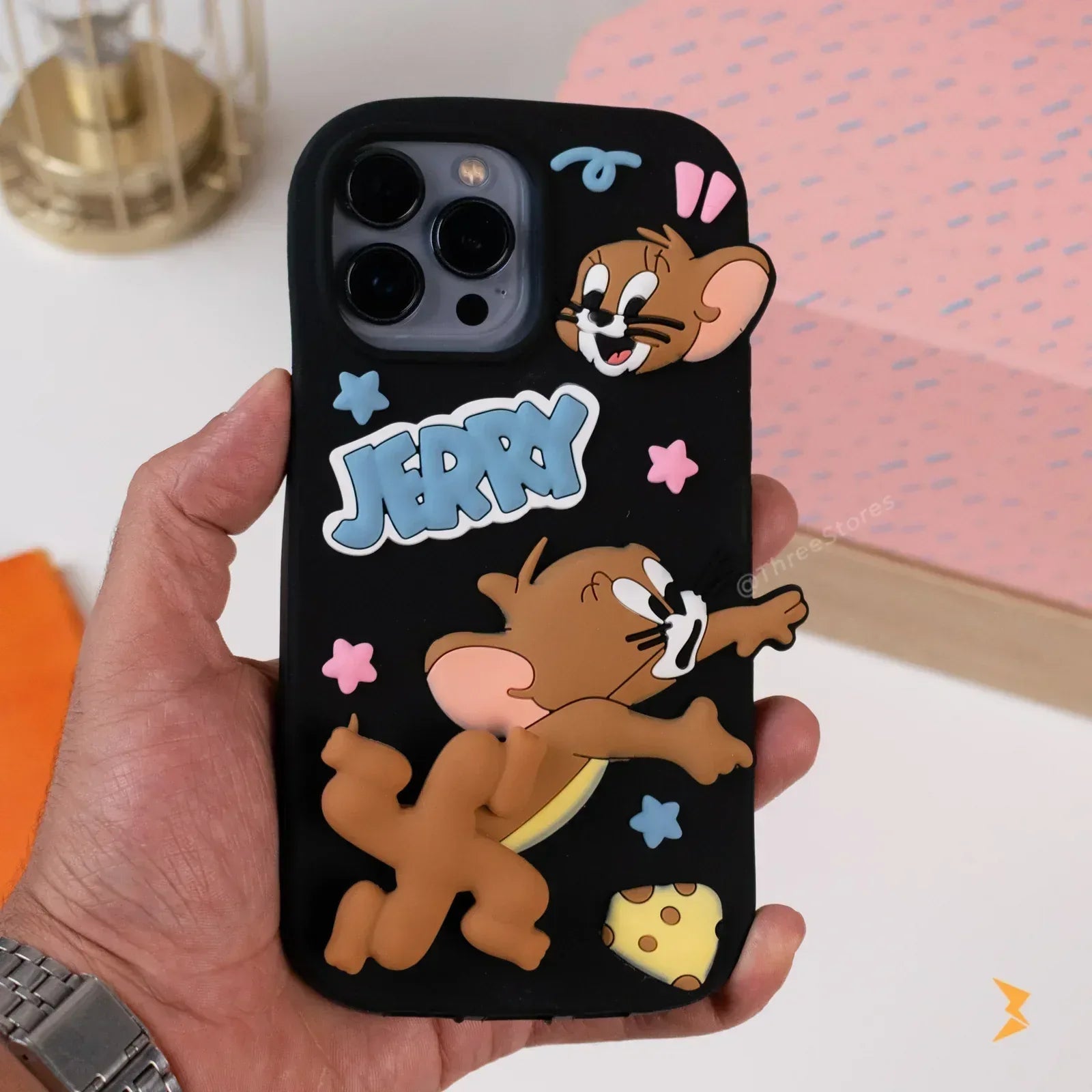 Run Tom & Jerry Silicone Case iPhone 14 Pro Max - Three