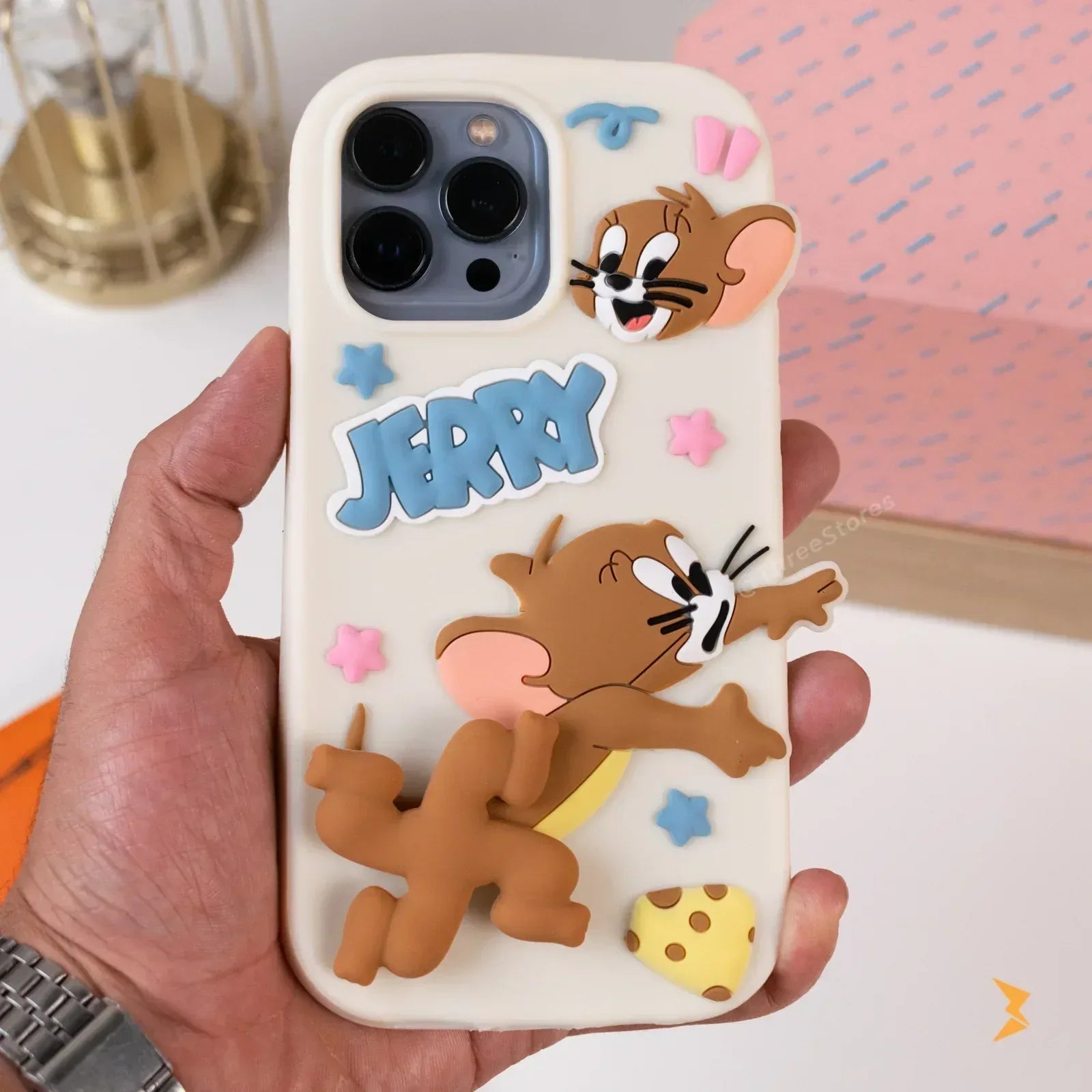 Run Tom & Jerry Silicone Case iPhone 14 Pro Max - Three