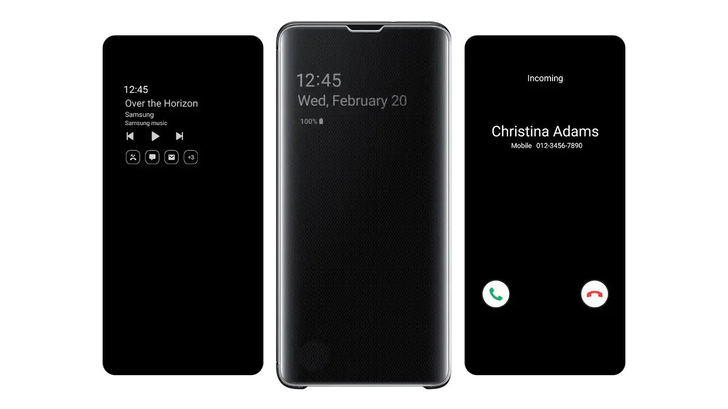 Clear View Case Samsung S10 Plus - Three