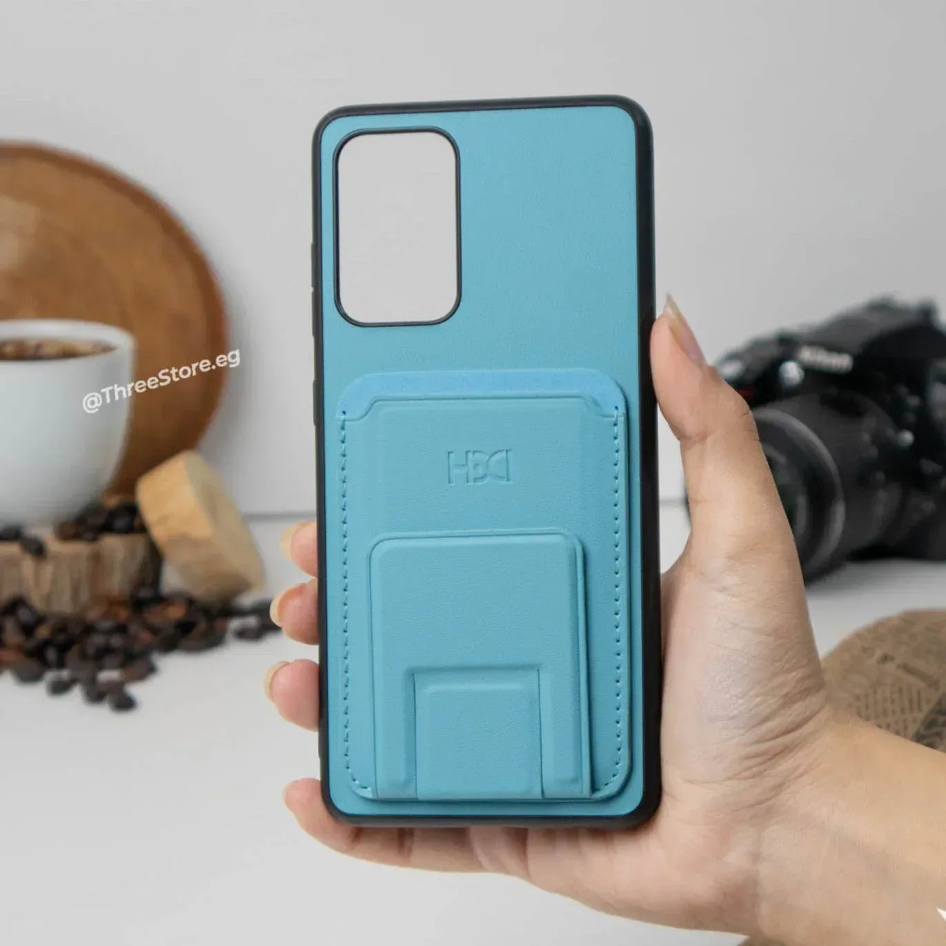 HDD Magnetic Stand Card Leather Case Samsung A52 - Three