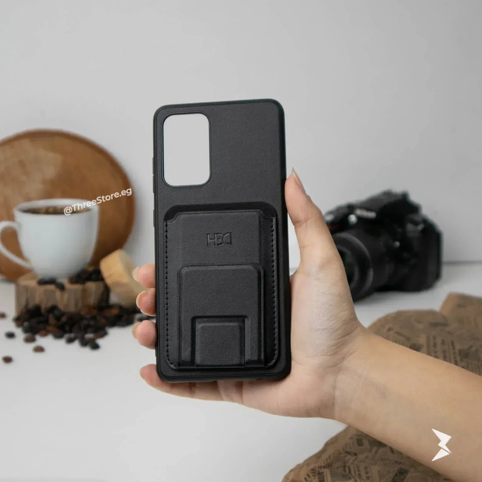 HDD Magnetic Stand Card Leather Case Samsung A52 - Three