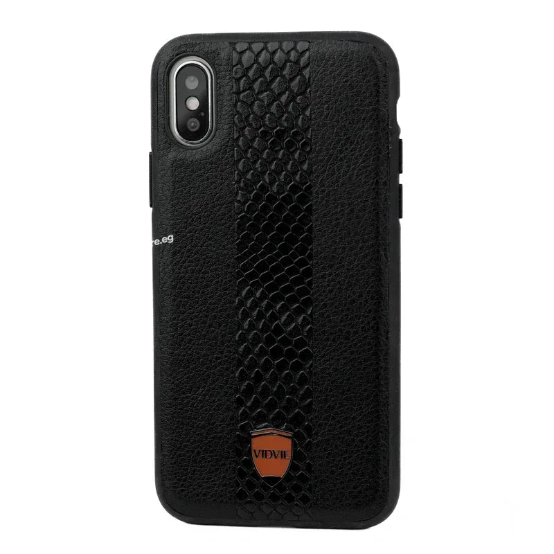 Vidvie Snack Leather Case iPhone X - Three