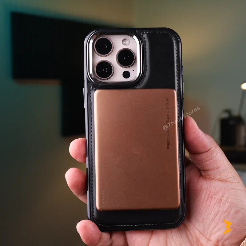 WeCan Stand Magsafe Leather Case iPhone 16 Pro Max