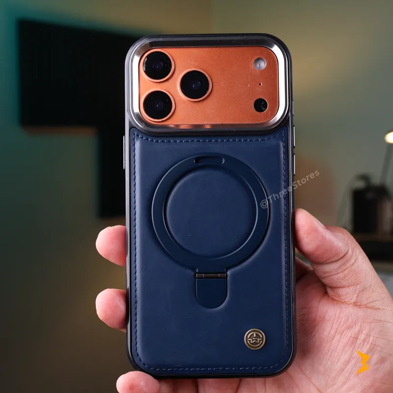 WeCan Stand Magsafe Leather Case iPhone 17 Pro Max
