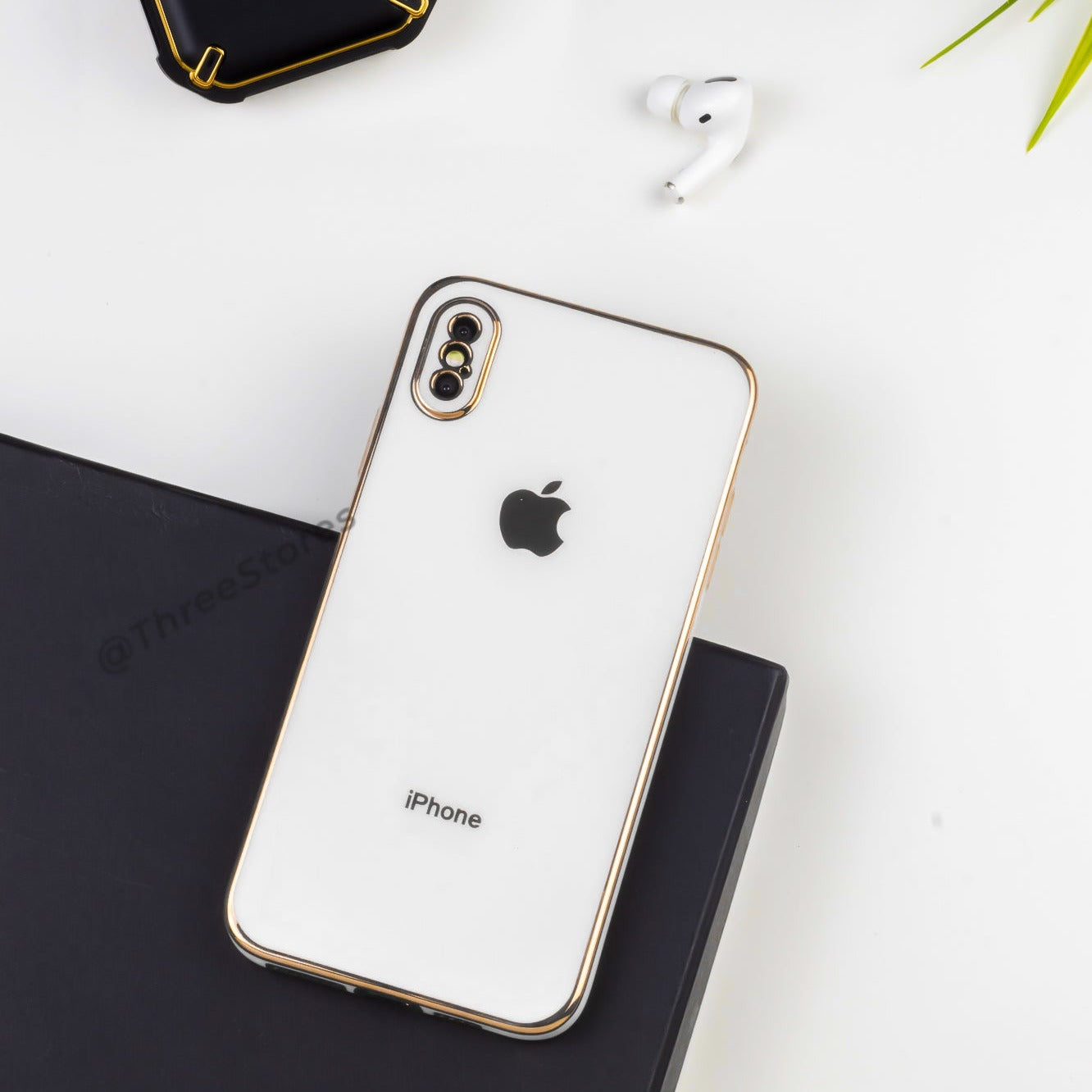 Plating Gold Lens Protection Case iPhone X Max