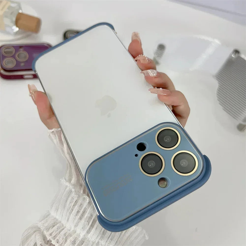 Corner Pad Glass Frameless Case iPhone 13 Pro Max - Three